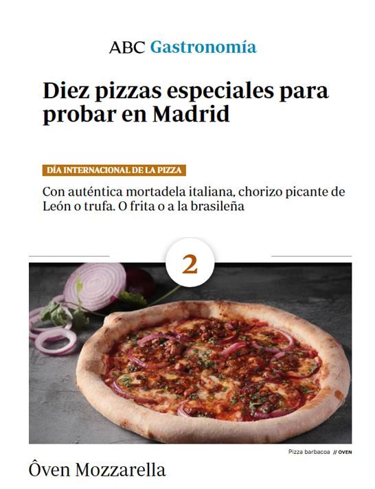 Mejores pizzas de Madrid